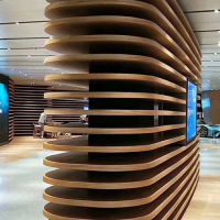 室外木纹铝单板定制 现场复尺 不合格厂家翻新重做